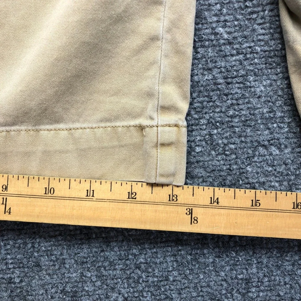 Baggy Y2K True Religion Mens Tan Khaki Cargo Shorts Size 42